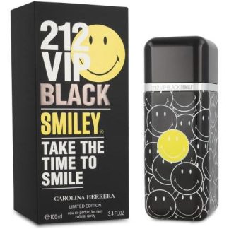 212 VIP BLACK SMILEY MEN CAROLINA HERRERA 100 ML EDP SPRAY