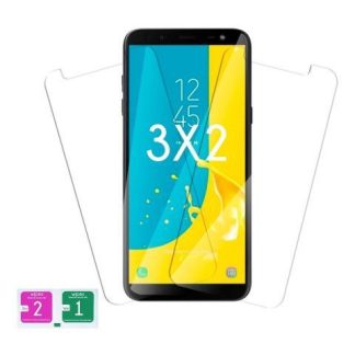 3X2 MICA CRISTAL TEMPLADO 9H COMPATIBLE CON SAMSUNG J6 2018
