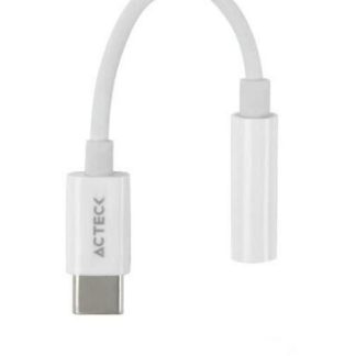 ACTECK ADAPTADOR DE AUDIO SHIFT PLUS AA405 3.5MM HEMBRA - USB C MACHO BLANCO