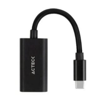 ACTECK ADAPTADOR USB C MACHO - HDMI 4K HEMBRA NEGRO