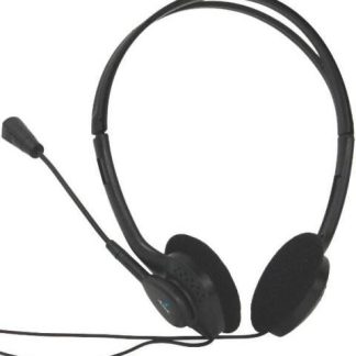 ACTECK AUDIFONOS CON MICROFONO AM-370 ALAMBRICO 1.8 METROS 3.5MM NEGRO