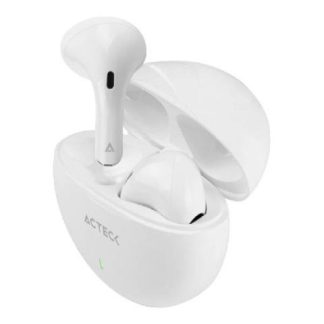 ACTECK AUDIFONOS INTRAURICULARES CON MICROFONO EP230 INALAMBRICO BLUETOOTH USB BLANCO