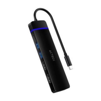ACTECK HUB USB-C 1X HDMI 1X DP 2X USB 3.0 1X USB-C 1X MICRO SD 1X SD NEGRO