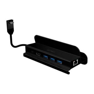 ACTECK HUB USB-C 1X HDMI 1X RJ45 3X USB 3.0 1X USB-C NEGRO