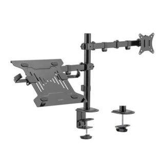 ACTECK SOPORTE DE ESCRITORIO PARA 1 MONITOR 10 - 32 HASTA 9 KG NEGRO