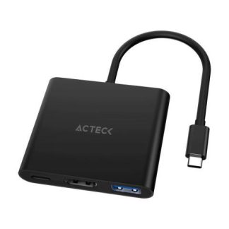 ADAPTADOR 3 EN 1 USBC SHIFT PLUS AH445 ACTECK ADVANCED SERIES