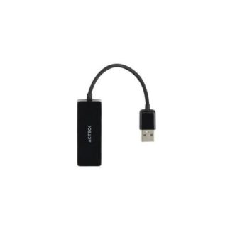 ACTECK ADAPTADOR DE RED USB A MACHO - ETHERNET RJ45 1000MBIT-S NEGRO