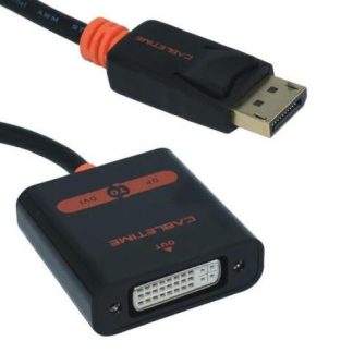 ADAPTADOR DISPLAYPORT A DVI OVDPDVI OVALTECH 4K-30HZ DP1.2
