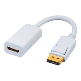 ADAPTADOR DISPLAYPORT BROBOTIX MACHO A HDMI HEMBRA 1080P BLANCO 104540