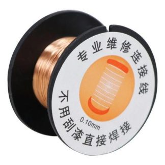 ALAMBRE DE COBRE ESMALTADO 0.10 MM PARA PUENTES JUMPERS