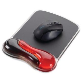 ALFOMBRILLA PARA RATON Y REPOSAMUNECAS KENSINGTON DUO GEL ROJO NEGRO P5116