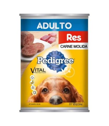 ALIMENTO HUMEDO PARA PERRO PEDIGREE RES LATA 625 GR