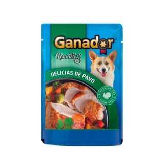 ALIMENTO PARA PERRO GANADOR RECETAS DELICIAS DE PAVO 100 GR
