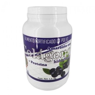 AMARANTO C COLAGENO HIDROL. +PROTEINA SABOR BLUEBERRY 1.5 KG MIEL SALUD Y VIDA