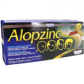 AMP. FCO. ALOPZINC C 10 + 20 CAPS. A BASE DE AGUA BIDESTILADAJOJO GN+VIDA
