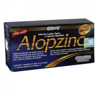 AMP. FCO. ALOPZINC UNIDOSIS+2 CAPS.A BASE DE AGUA BIDESTILADAJOJO GN+VIDA