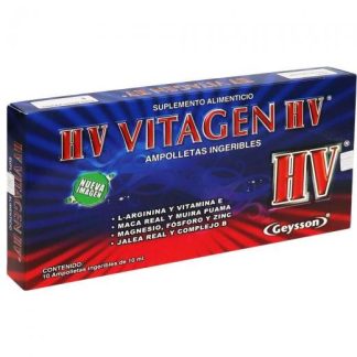 AMP. HV VITAGEN HV C 10 L-ARGININA Y VIT EMACA REAL Y MUIRA PUAMA GEYSSON