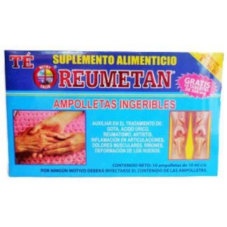 AMP. TE REUMETAN C 10 GRATIS 10 TABLETAS NUTRY SALUD