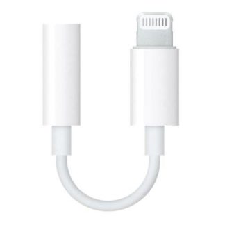 APPLE ADAPTADOR LIGHTNING MACHO - 3.5MM HEMBRA BLANCO PARA IPOD-IPHONE-IPAD