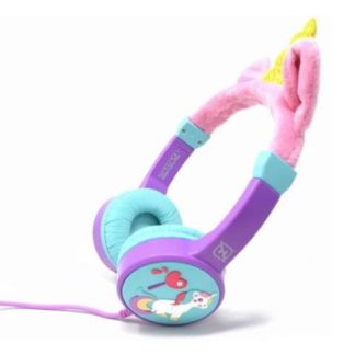 AUDIFONOS ONEAR ALAMBRICOS KIDS VOLUMEN SEGURO A 95DB 3.5 MML SALIDA AUDIO 3.5MML HIPOALARGENICO NO TOXICO UNICORN LILA