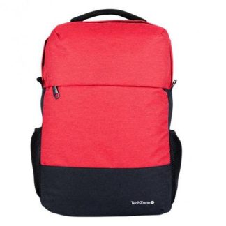 BACKPACK STRONG ORANGE TECHZONE DE 15.6 PULGADAS MULTIPLES COMPARTIMIENTOS ORGANIZADOR FRONTAL COSTURAS Y ASAS REFORZADAS GARANTIA LIMITADA DE POR VIDA