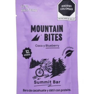 BARRA CON PROTEINA COCO Y BLUEBERRY 55 G MOUNTAIN BITES P 10