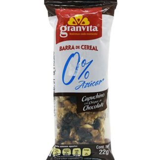 BARRA DE CEREAL SAB CAPUCHINO 22 G GRANVITA P 6