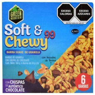 BARRA DE GRANOLA CON CHOCOLATE 144 G GREEN MOUNTAIN P 6