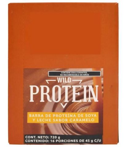 BARRA PROTEINA CARAMELO 45 G WILD PROTEIN P 16