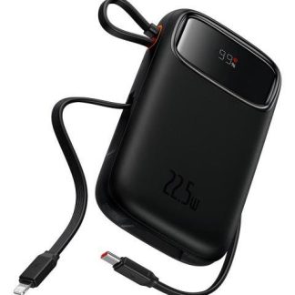 BASEUS POWER BANK QPOW2 DISPLAY + 4 OUTPUT 22.5W 10000MAH BK NEGRO