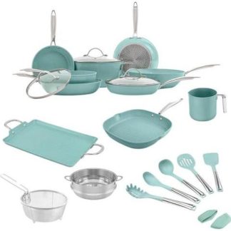 BATERIA DE COCINA JADE CHEFF PLUS 22 PIEZAS VERDE JADE CV DIRECTO