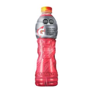 BEBIDA REHIDRATANTE GATORADE PONCHE DE FRUTAS BOTELLA CON VALVULA 600 ML