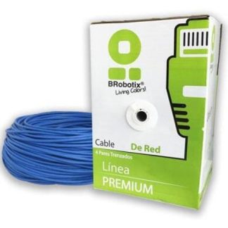 BOBINA UTP CAT5E 305 M INTERIOR AZUL CCA BROBOTIX 065200