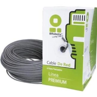BOBINA UTP CAT6 305 M INTERIOR GRIS CCA BROBOTIX 062435