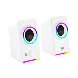 BOCINAS 2.0 GAMER GLIMM STYLE BG565 BALAM RUSH CONEXION BLUETOOTH-AUXILIAR CONTROLADOR TOUCH ILUMINACION LED 3 MODOS 10W RMS. SONIDO ESTEREO ALIMENTACI