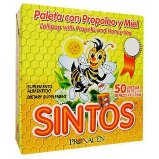 BOLSA PALETA SIN TOS C PROP.Y MIEL (EXHIBIDOR )10GR. 50 PZAS PRONACEN