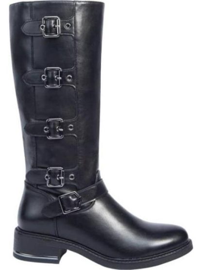 BOTA CON HEBILLAS TACON BAJO NEGRO TIERRA BENDITA