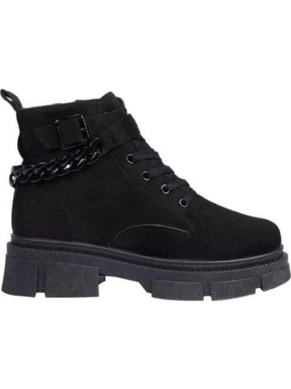 BOTA MILITAR CADENA SUELA TRACK NEGRO TIERRA BENDITA