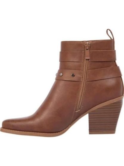 BOTA TEXANA TACON MEDIO HEBILLAS COGNAC TIERRA BENDITA - Image 5