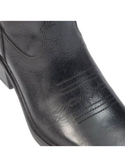 BOTA VAQUERA DE PIEL NEGRO LEVIS - Image 6