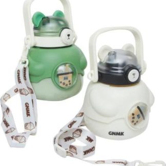 BOTELLA KAWAI INFANTIL CON CORREA Y POPOTE 1100 ML MULTICOLOR HELLODREAM