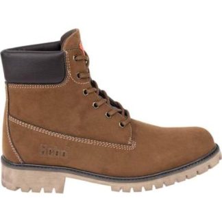 BOTIN CASUAL TIPO LEÑADOR AGUJETA CANELA KEBO