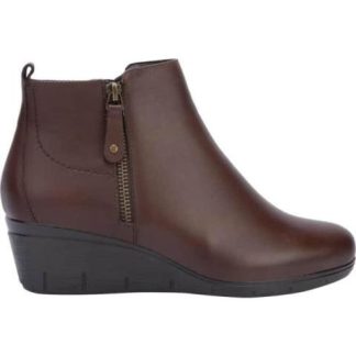 BOTIN CON CIERRE TACON DE CUÑA COGNAC SCHATZ COMFORT FLEX