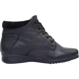 BOTIN DE PIEL CON AGUJETA NEGRO SCHATZ COMFORT FLEX