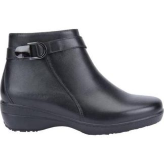 BOTIN DE PIEL CON CIERRE NEGRO SCHATZ COMFORT FLEX