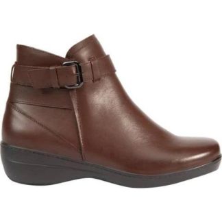 BOTIN DE PIEL CON HEBILLA COGNAC SCHATZ COMFORT FLEX
