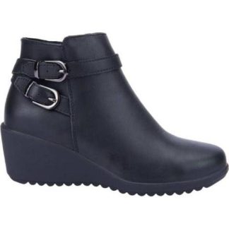 BOTIN TACON DE CUÑA NEGRO SCHATZ COMFORT FLEX