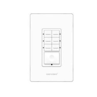 BOTONERA DE 7 ESCENAS INTELIGENTE ORVIBO T10S7ZW1UO COLOR BLANCO INALAMBRICO Y ALAMBRICO WIFI 2400 MHZ 120 270