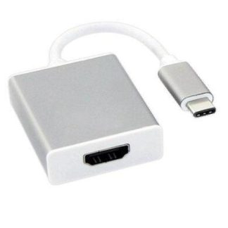 BROBOTIX ADAPTADOR HDMI HEMBRA - USB-C MACHO 13CM GRIS-BLANCO