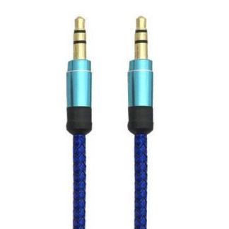 BROBOTIX CABLE AUX 3.5MM MACHO - 3.5MM MACHO 1 METRO AZUL